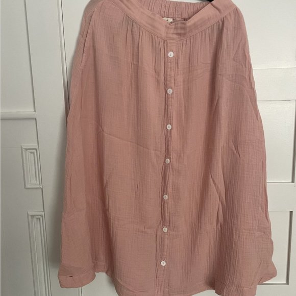 Xirena - Serina Cotton Gauze Skirt - Pink - M - Picture 1 of 3